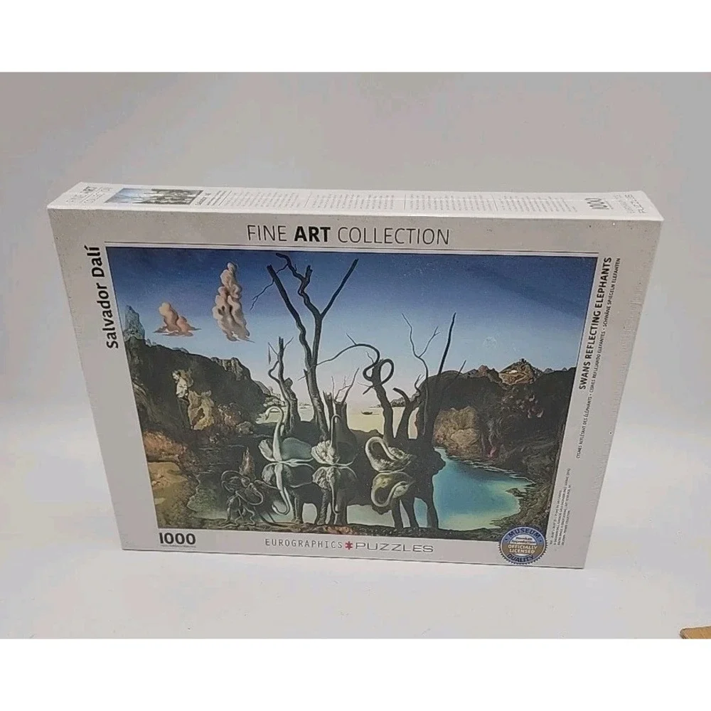 Eurographics 1000 Piece Jigsaw Puzzle - Salvador Dali Swans Reflecting Elephants